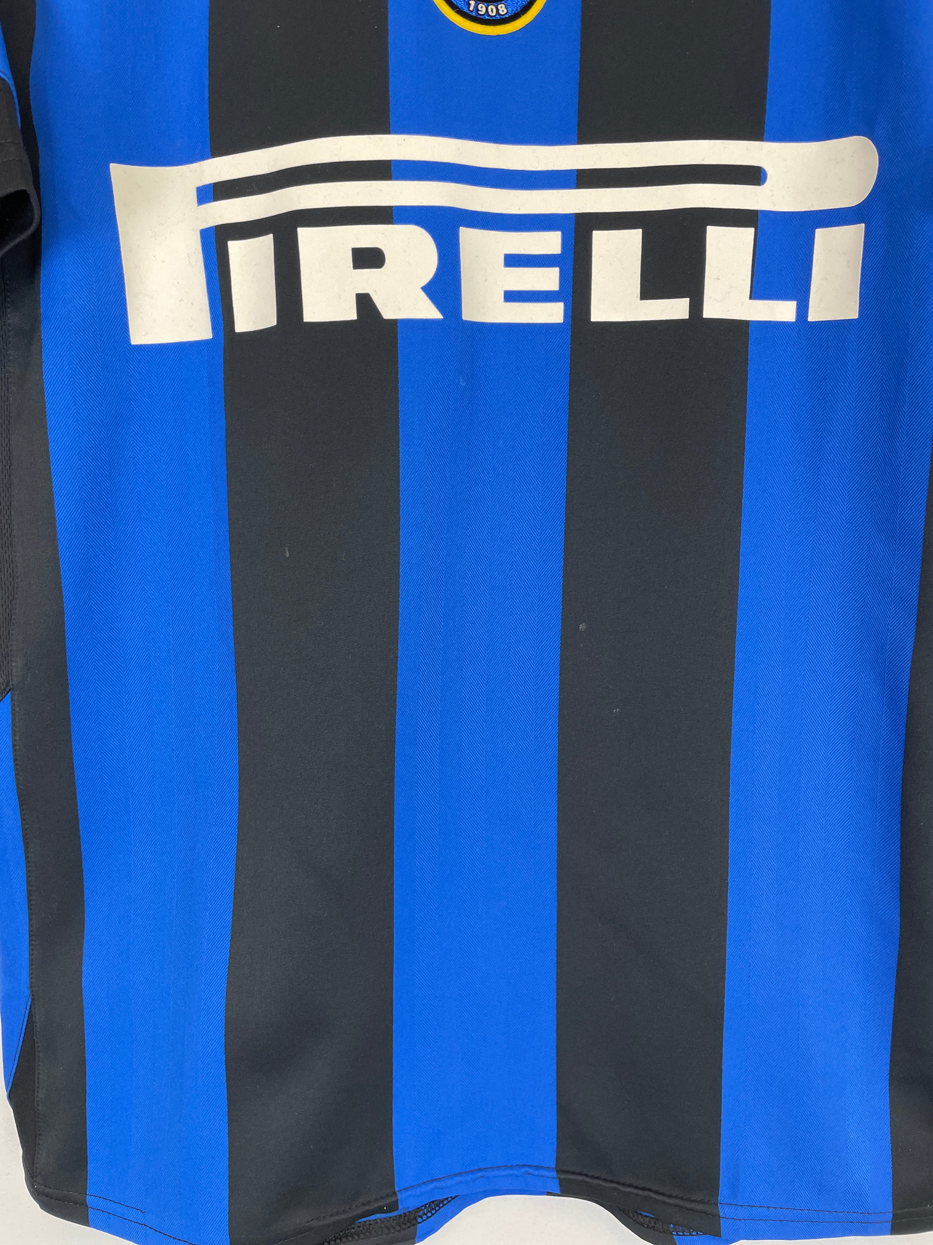 Shop 2003/04 INTER MILAN VIERI #32 HOME SHIRT (S) NIKE, classic football shirts, vintage football shirts & retro soccer jerseys at Cult Kits