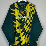 Shop 1995/96 MANCHESTER UNITED GK SHIRT (XXL) UMBRO, classic football shirts, vintage football shirts & retro soccer jerseys at Cult Kits