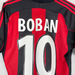 Shop 2000/02 AC MILAN BOBAN #10 HOME SHIRT (S) ADIDAS, classic football shirts, vintage football shirts & retro soccer jerseys at Cult Kits