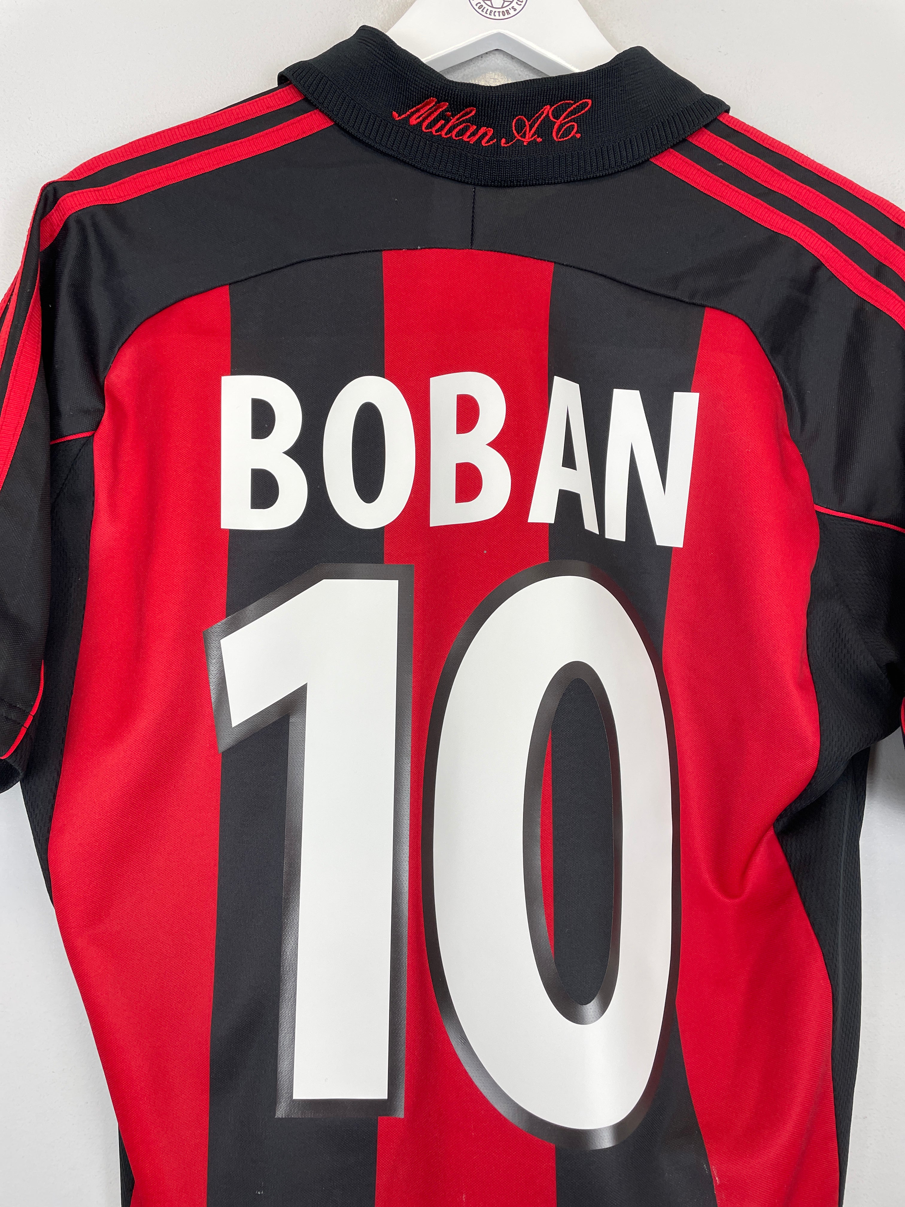 Shop 2000/02 AC MILAN BOBAN #10 HOME SHIRT (S) ADIDAS, classic football shirts, vintage football shirts & retro soccer jerseys at Cult Kits