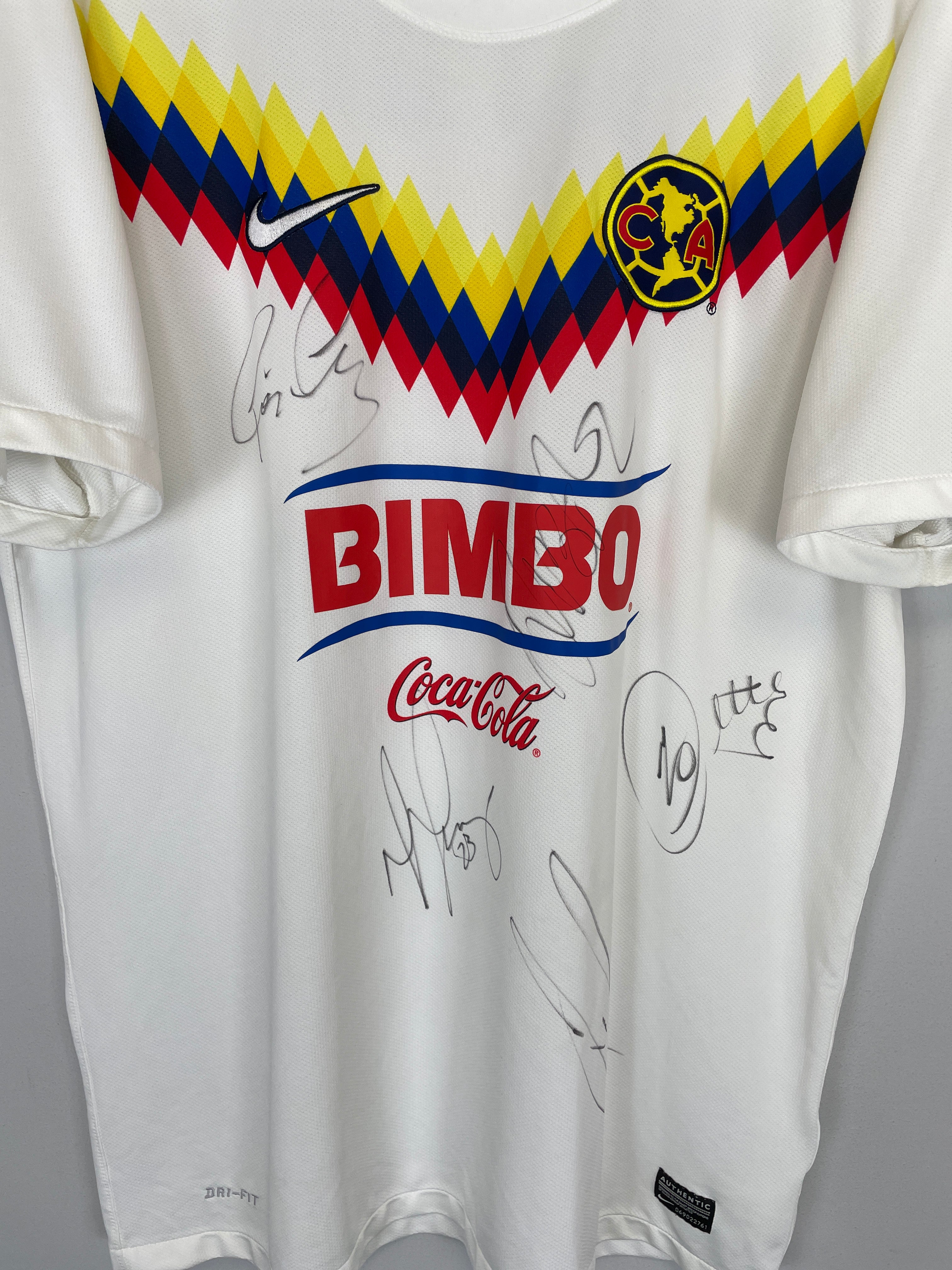Shop 2012/13 CLUB AMERICA *SIGNED* THIRD SHIRT (XL) NIKE, classic football shirts, vintage football shirts & retro soccer jerseys at Cult Kits