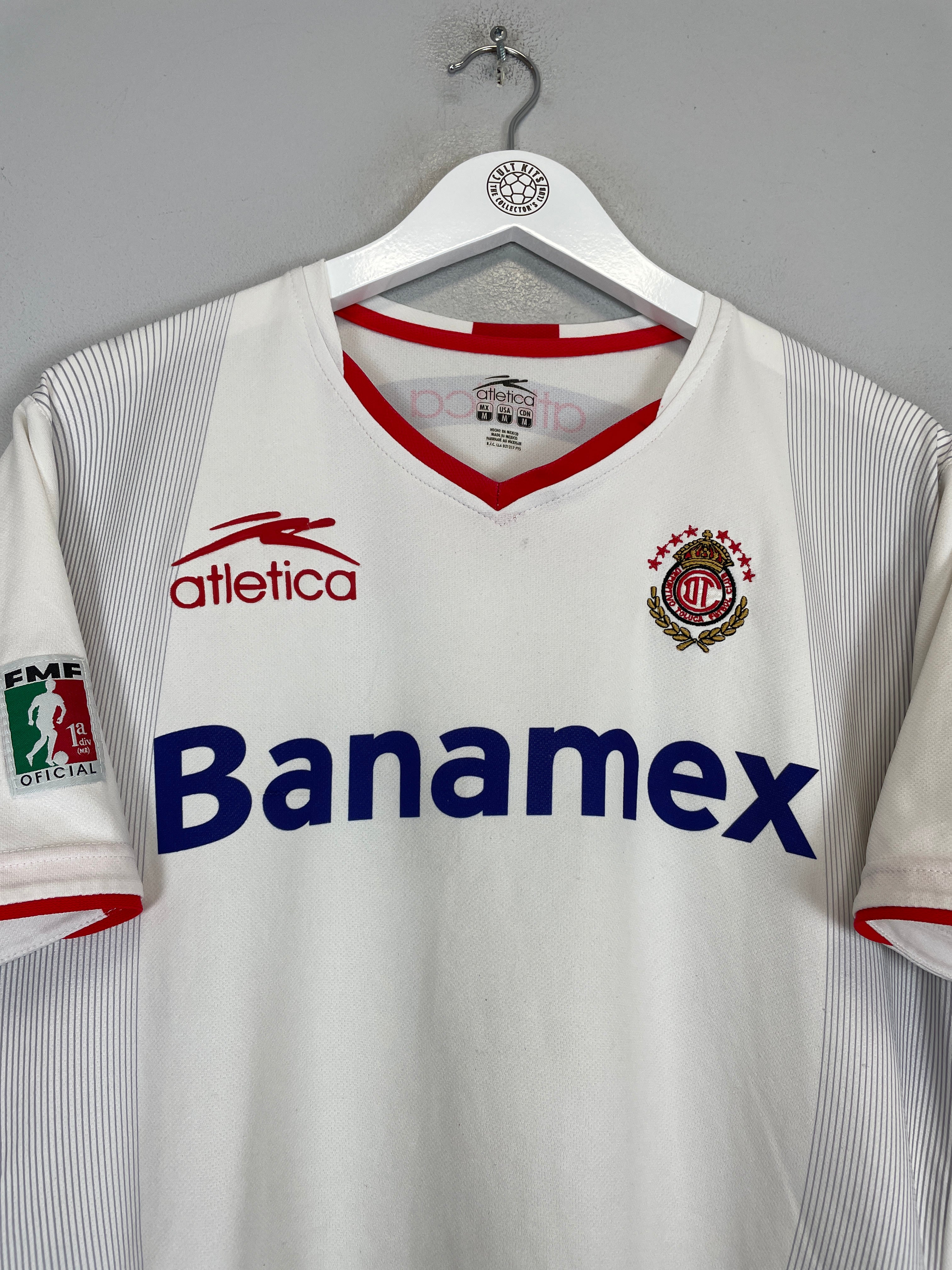 Shop 2002/03 DEPORTIVO TOLUCA AWAY SHIRT (M) ATLETICA, classic football shirts, vintage football shirts & retro soccer jerseys at Cult Kits