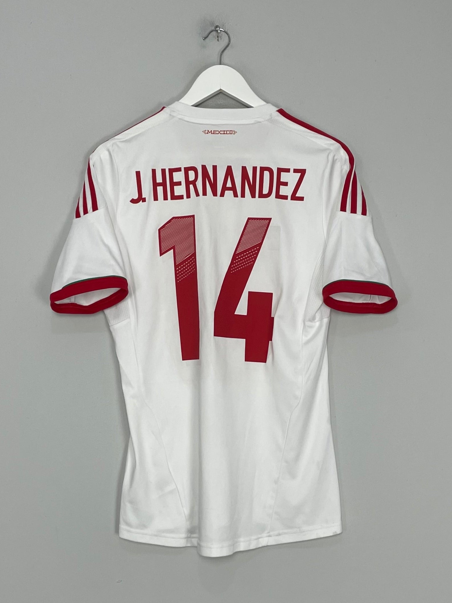 Shop 2011/12 MEXICO J.HERNANDEZ #14 AWAY SHIRT (S) ADIDAS, classic football shirts, vintage football shirts & retro soccer jerseys at Cult Kits