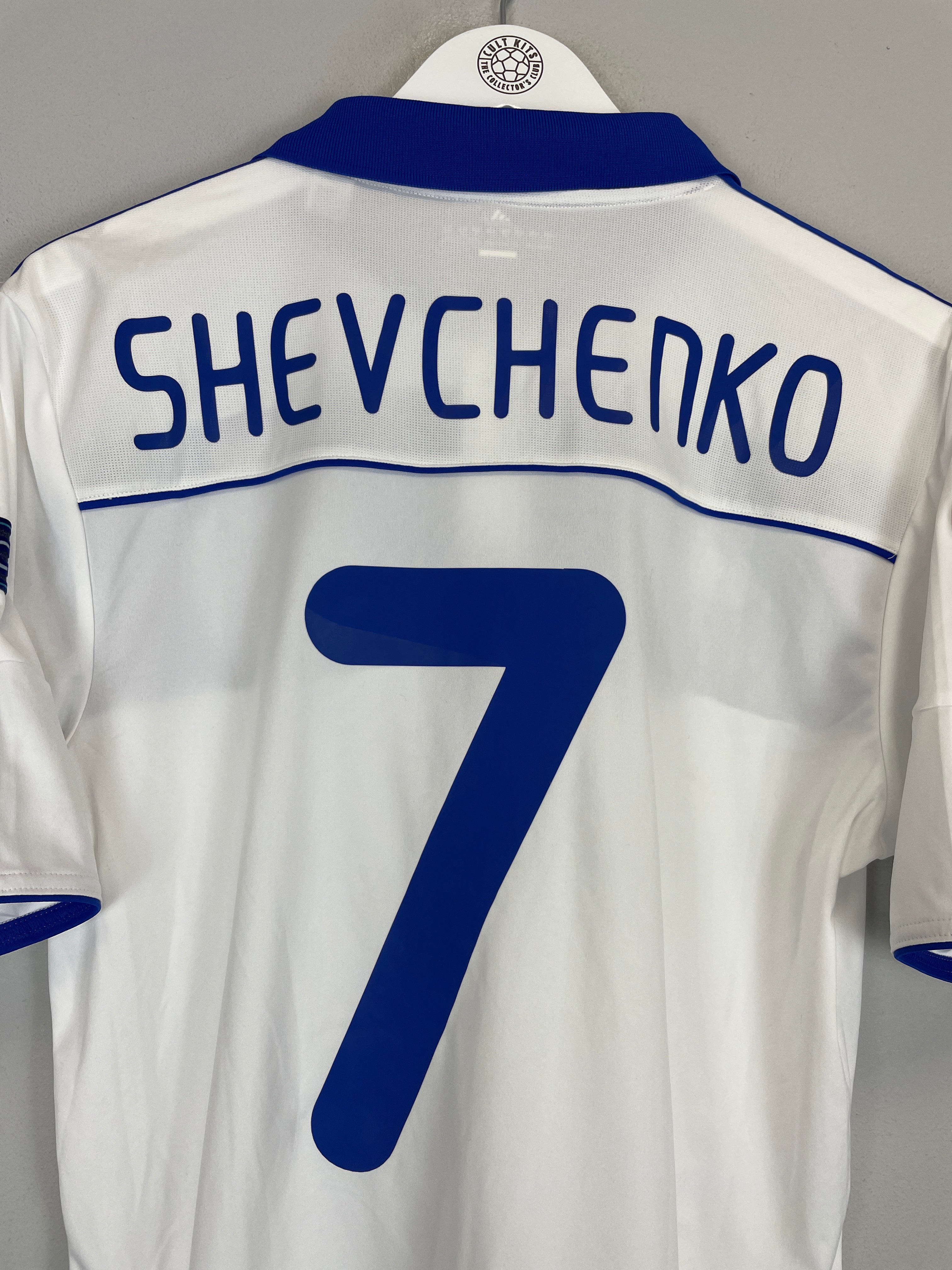 Shop 2010/12 DYNAMO KYIV SHEVCHENKO #7 E/L HOME SHIRT (M) ADIDAS, classic football shirts, vintage football shirts & retro soccer jerseys at Cult Kits