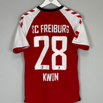 Shop 2020/21 FREIBURG KWON #28 HOME SHIRT (M) HUMMEL, classic football shirts, vintage football shirts & retro soccer jerseys at Cult Kits
