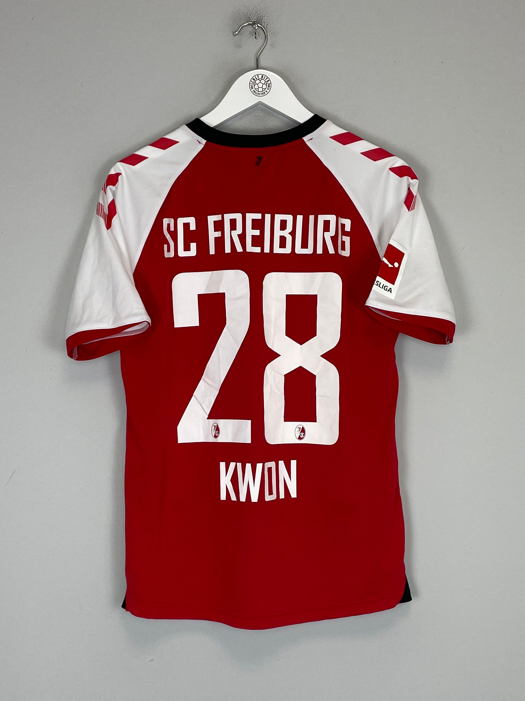 Shop 2020/21 FREIBURG KWON #28 HOME SHIRT (M) HUMMEL, classic football shirts, vintage football shirts & retro soccer jerseys at Cult Kits