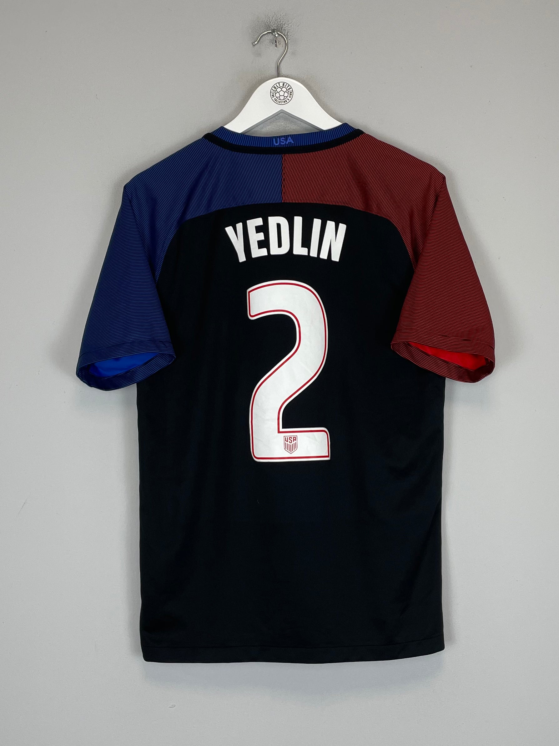 Shop 2016/17 USA YEDLIN #2 AWAY SHIRT (M) NIKE, classic football shirts, vintage football shirts & retro soccer jerseys at Cult Kits