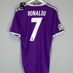 Shop 2017/18 REAL MADRID RONALDO #7 *BNWT* AWAY SHIRT (L) ADIDAS, classic football shirts, vintage football shirts & retro soccer jerseys at Cult Kits