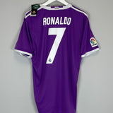 Shop 2017/18 REAL MADRID RONALDO #7 *BNWT* AWAY SHIRT (L) ADIDAS, classic football shirts, vintage football shirts & retro soccer jerseys at Cult Kits