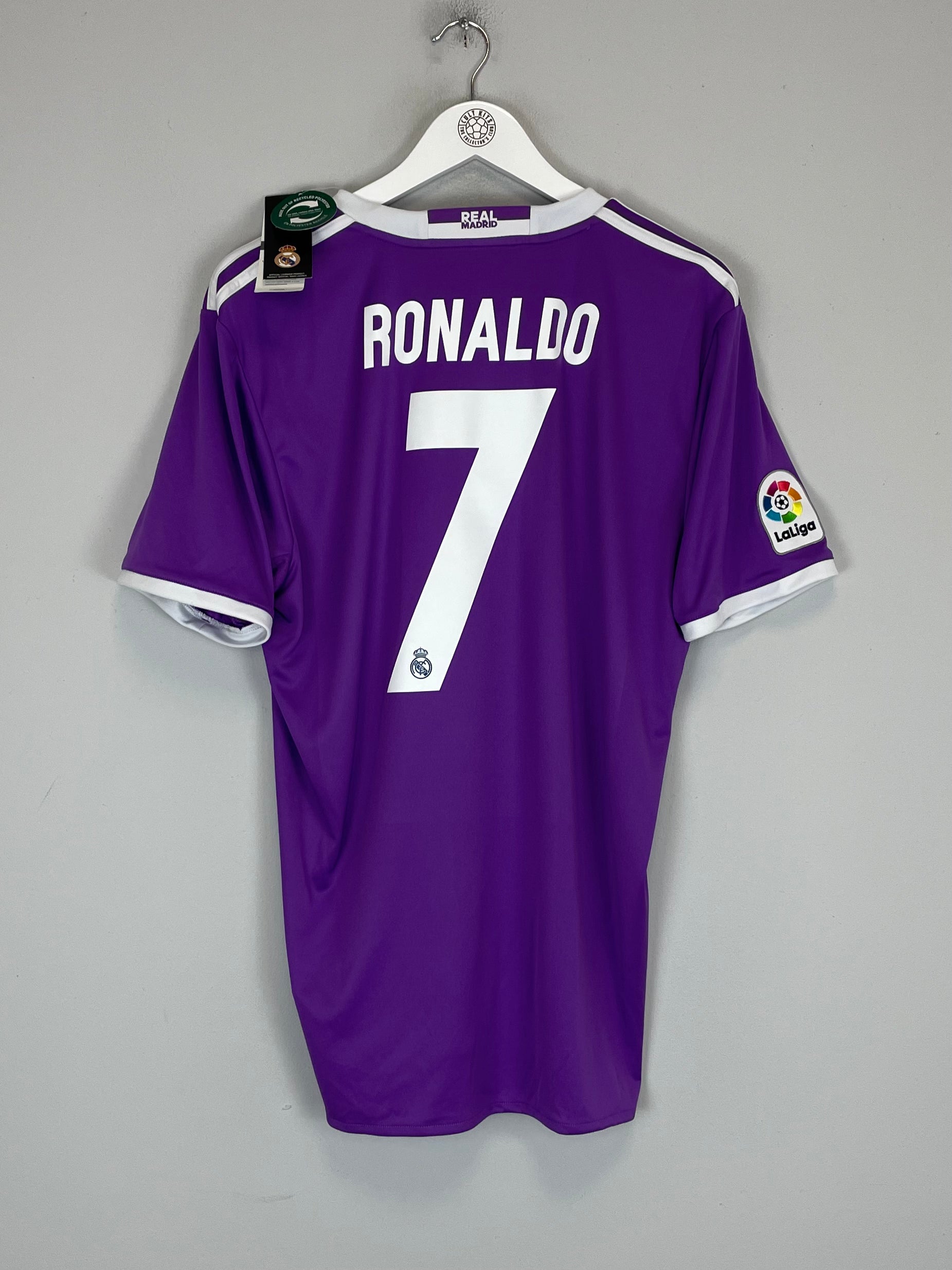 Shop 2017/18 REAL MADRID RONALDO #7 *BNWT* AWAY SHIRT (L) ADIDAS, classic football shirts, vintage football shirts & retro soccer jerseys at Cult Kits