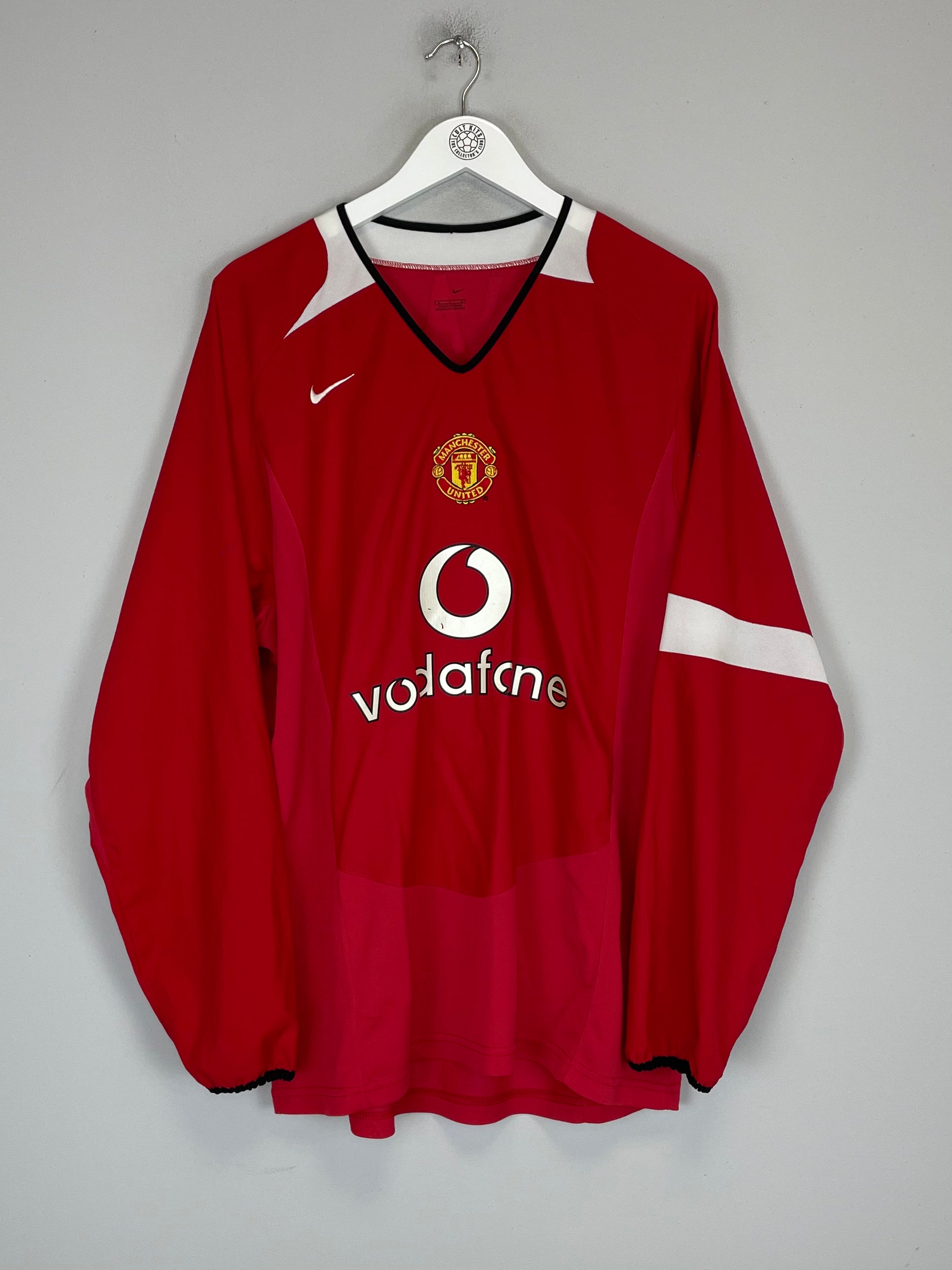 Shop 2004/05 MANCHESTER UNITED RONALDO #7 L/S HOME SHIRT (L) NIKE, classic football shirts, vintage football shirts & retro soccer jerseys at Cult Kits