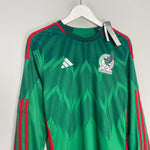 Shop 2022/23 Mexico *BNIB* L/S Home Shirt (M) Adidas, classic football shirts, vintage football shirts & retro soccer jerseys at Cult Kits