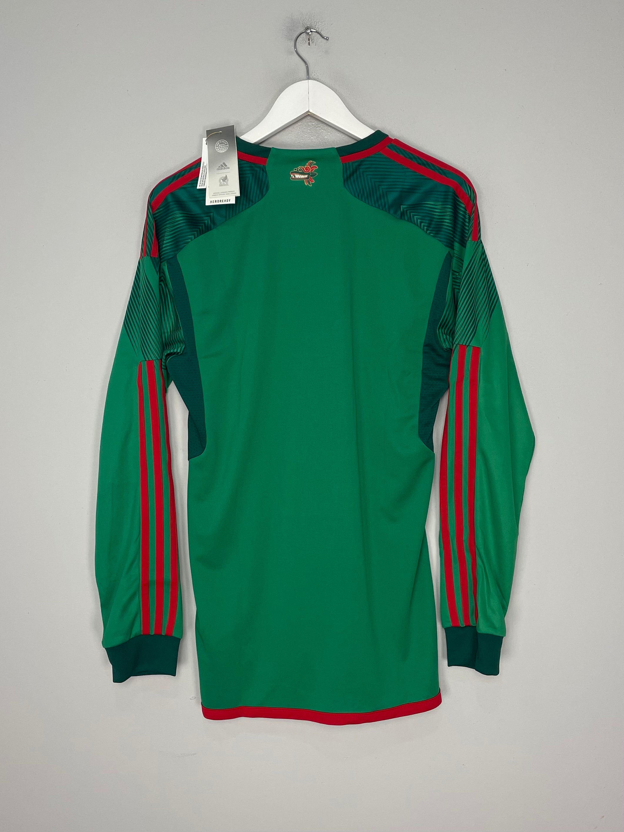 Shop 2022/23 Mexico *BNIB* L/S Home Shirt (M) Adidas, classic football shirts, vintage football shirts & retro soccer jerseys at Cult Kits