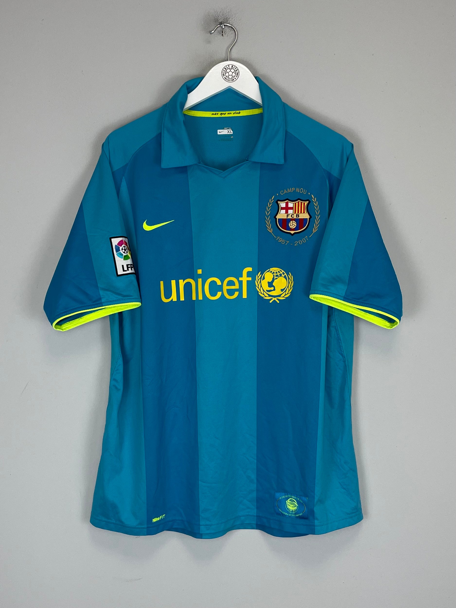 Shop 2007/08 BARCELONA RONALDINHO #10 AWAY SHIRT (XL) NIKE, classic football shirts, vintage football shirts & retro soccer jerseys at Cult Kits