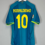 Shop 2007/08 BARCELONA RONALDINHO #10 AWAY SHIRT (XL) NIKE, classic football shirts, vintage football shirts & retro soccer jerseys at Cult Kits
