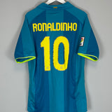 Shop 2007/08 BARCELONA RONALDINHO #10 AWAY SHIRT (XL) NIKE, classic football shirts, vintage football shirts & retro soccer jerseys at Cult Kits