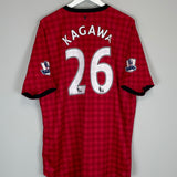 Shop 2012/13 MANCHESTER UNITED KAGAWA #26 HOME SHIRT (XXL) NIKE, classic football shirts, vintage football shirts & retro soccer jerseys at Cult Kits