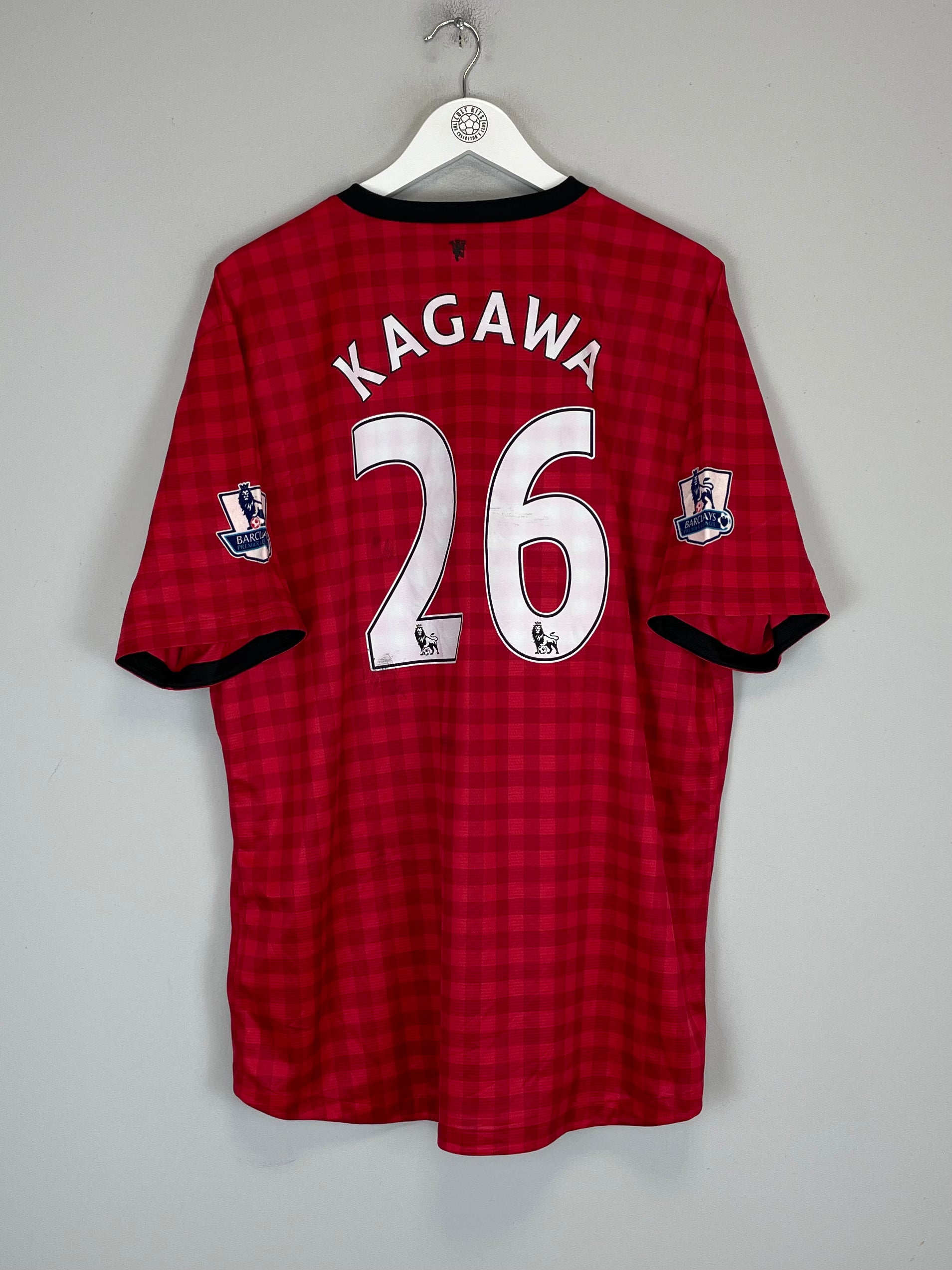 Shop 2012/13 MANCHESTER UNITED KAGAWA #26 HOME SHIRT (XXL) NIKE, classic football shirts, vintage football shirts & retro soccer jerseys at Cult Kits