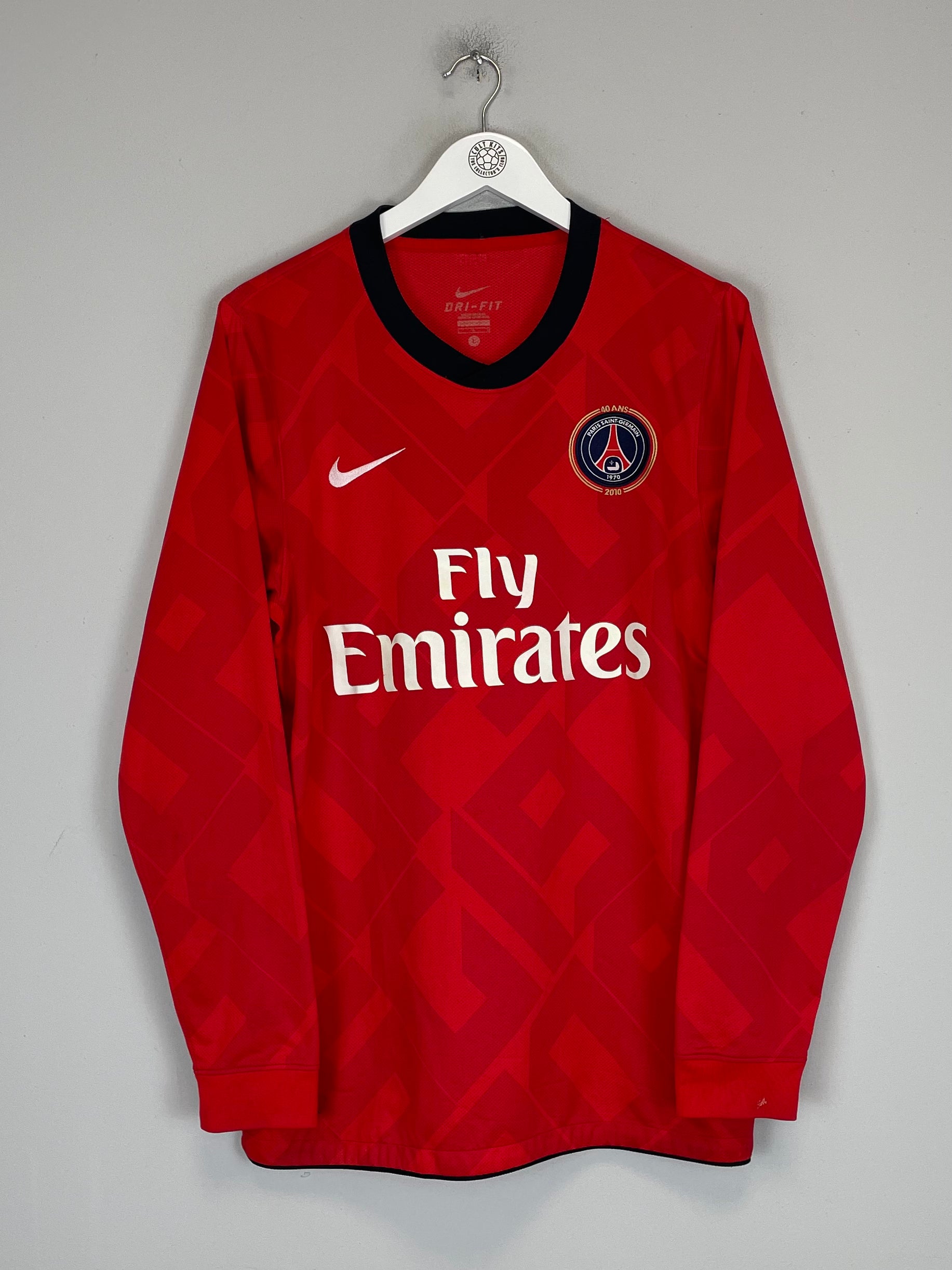Shop 2010/12 PSG *PLAYER ISSUE* 40 YEAR THIRD SHIRT (L) NIKE, classic football shirts, vintage football shirts & retro soccer jerseys at Cult Kits