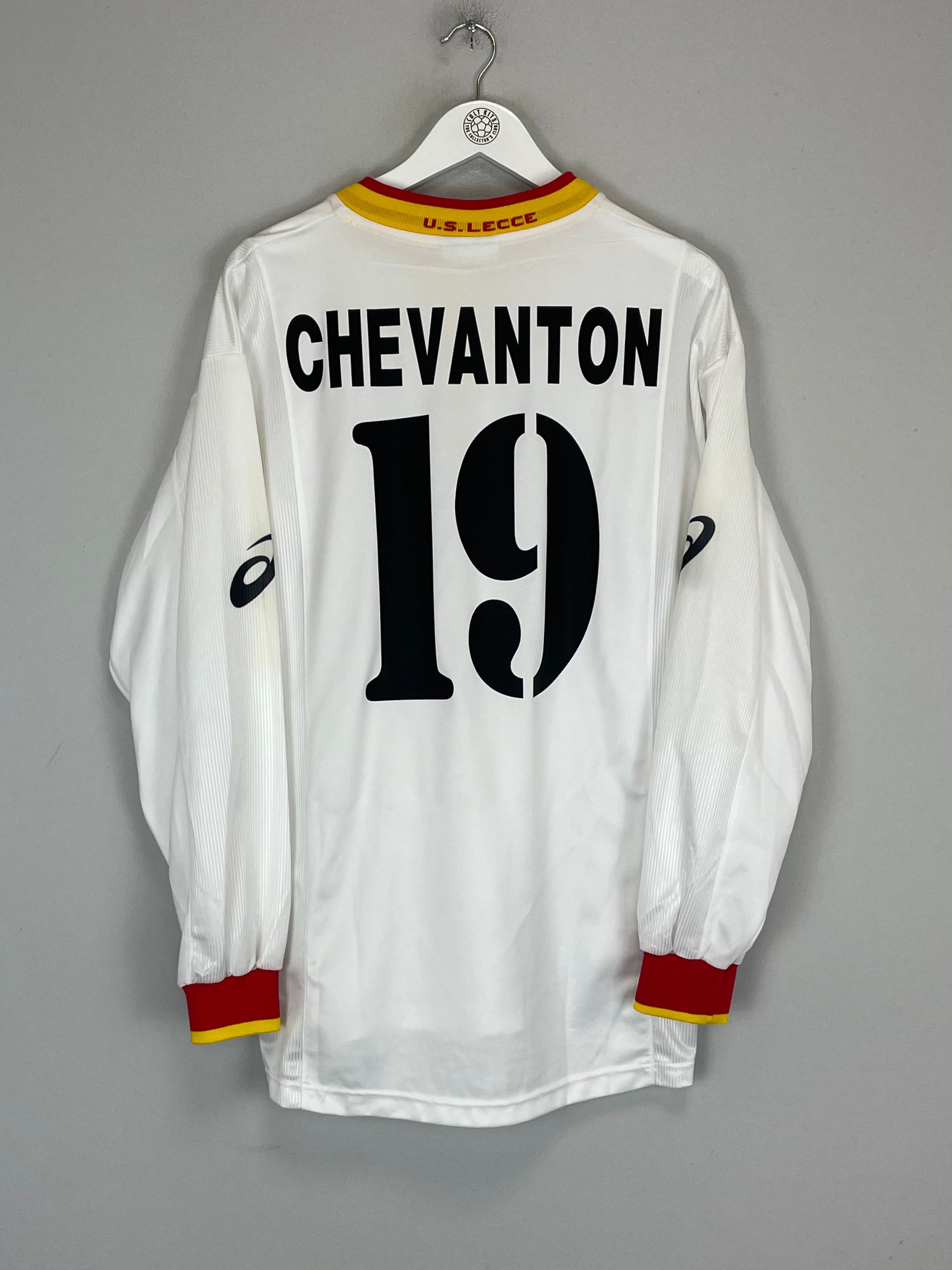 Shop 2002/03 LECCE CHEVANTON #19 AWAY SHIRT (XL) ASICS, classic football shirts, vintage football shirts & retro soccer jerseys at Cult Kits
