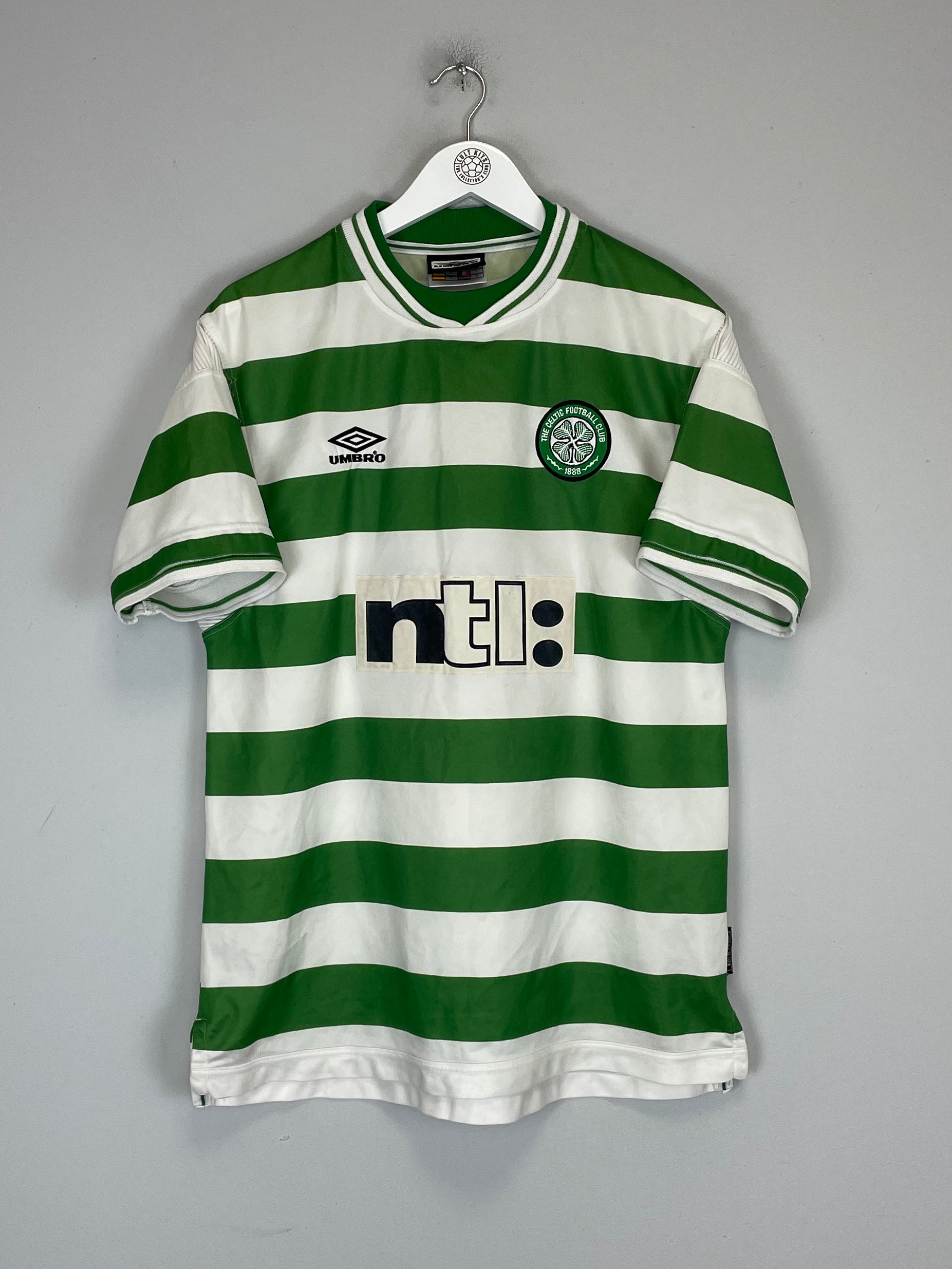 Shop 1999/01 CELTIC HOME SHIRT (L) UMBRO, classic football shirts, vintage football shirts & retro soccer jerseys at Cult Kits