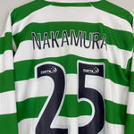 Shop 2007/08 CELTIC NAKAMURA #25 L/S HOME SHIRT (XL) NIKE, classic football shirts, vintage football shirts & retro soccer jerseys at Cult Kits