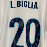 Shop 2016/17 LAZIO BIGLIA #20 *BNWT* THIRD SHIRT (XL) MACRON, classic football shirts, vintage football shirts & retro soccer jerseys at Cult Kits