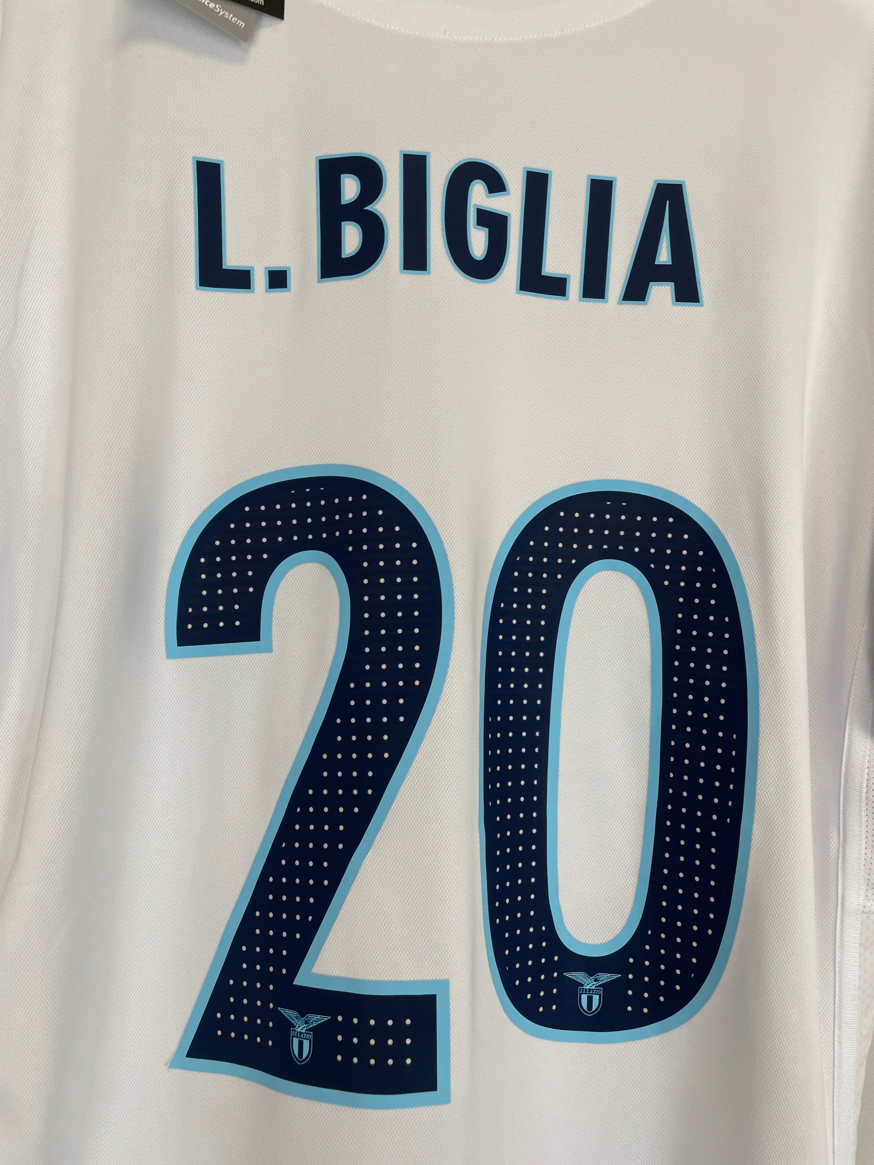 Shop 2016/17 LAZIO BIGLIA #20 *BNWT* THIRD SHIRT (XL) MACRON, classic football shirts, vintage football shirts & retro soccer jerseys at Cult Kits