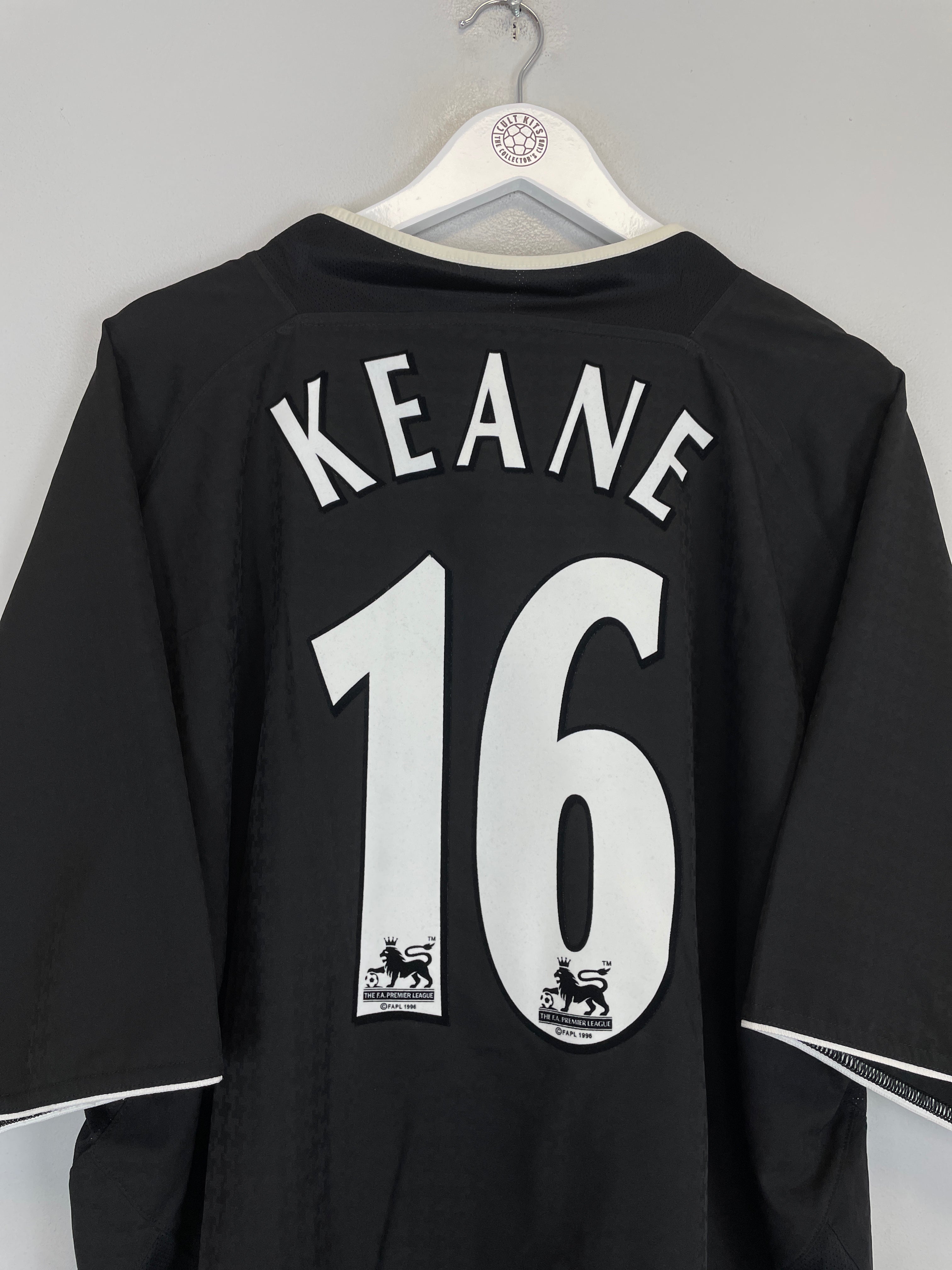 Shop 2003/05 MANCHESTER UNITED KEANE #16 AWAY SHIRT (XXL) NIKE, classic football shirts, vintage football shirts & retro soccer jerseys at Cult Kits