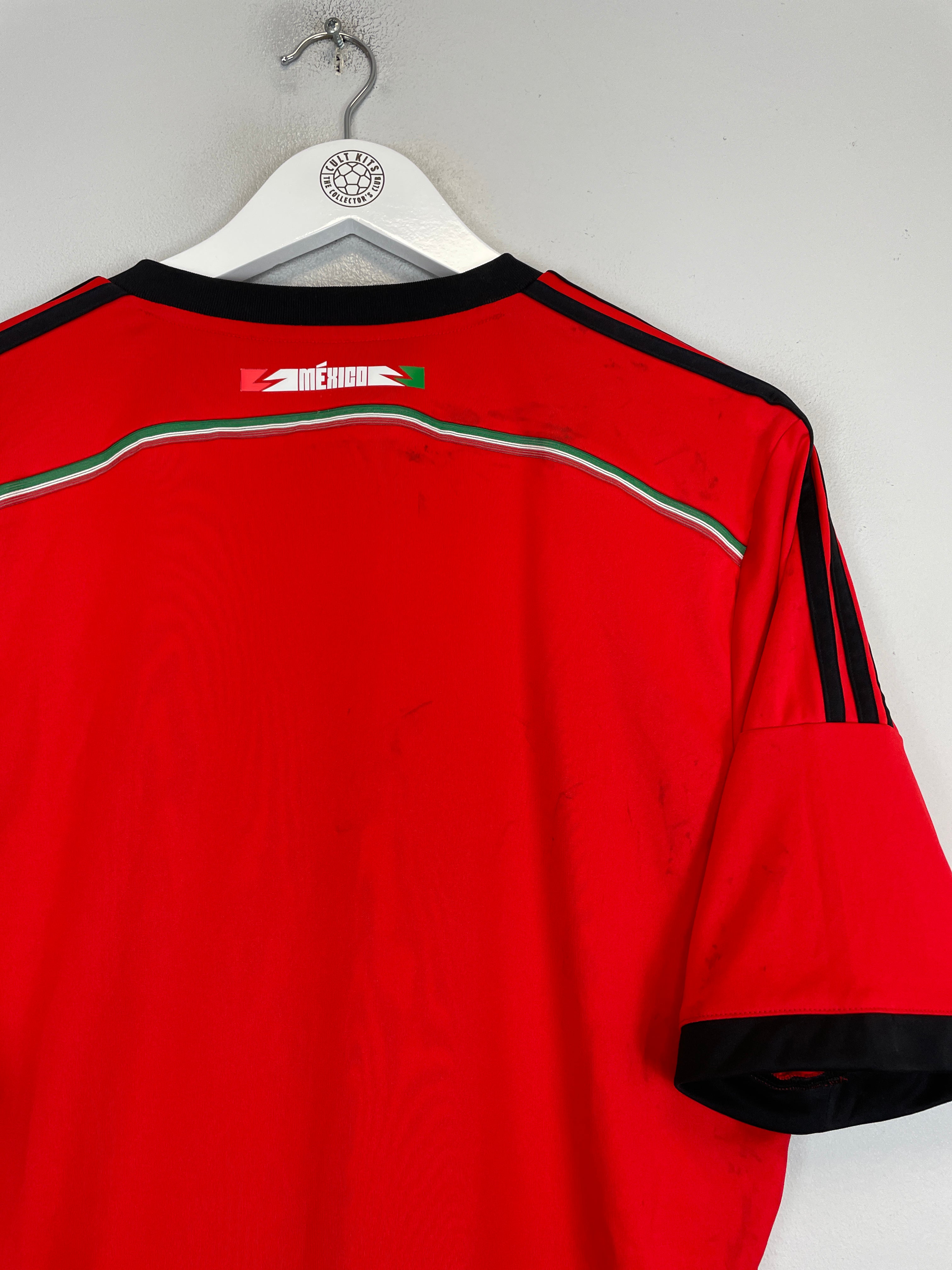 Shop 2014/15 MEXICO AWAY SHIRT (L) ADIDAS, classic football shirts, vintage football shirts & retro soccer jerseys at Cult Kits
