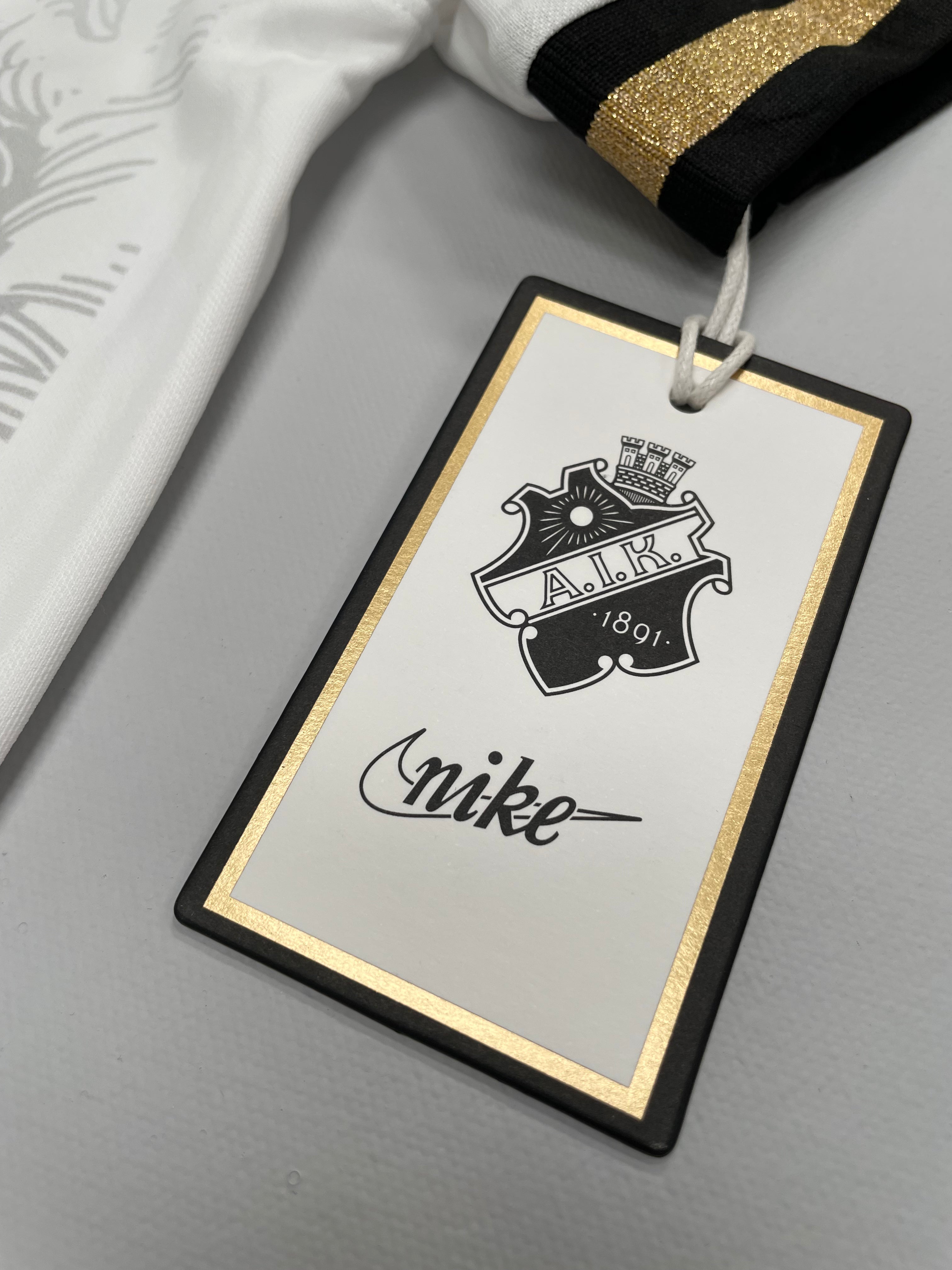 Shop 2023 AIK STOCKHOLM GOLD LTD EDITION SHIRT (XXL) NIKE, classic football shirts, vintage football shirts & retro soccer jerseys at Cult Kits
