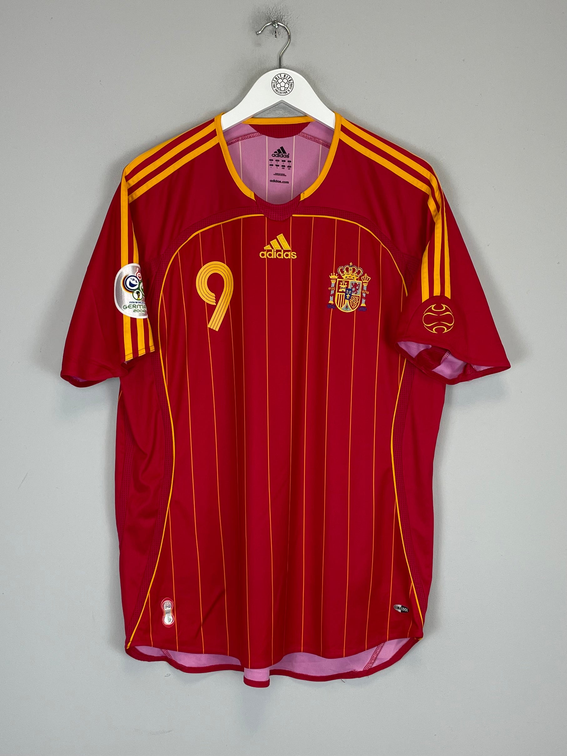 Shop 2006/08 SPAIN F.TORRES #9 HOME SHIRT (L) ADIDAS, classic football shirts, vintage football shirts & retro soccer jerseys at Cult Kits