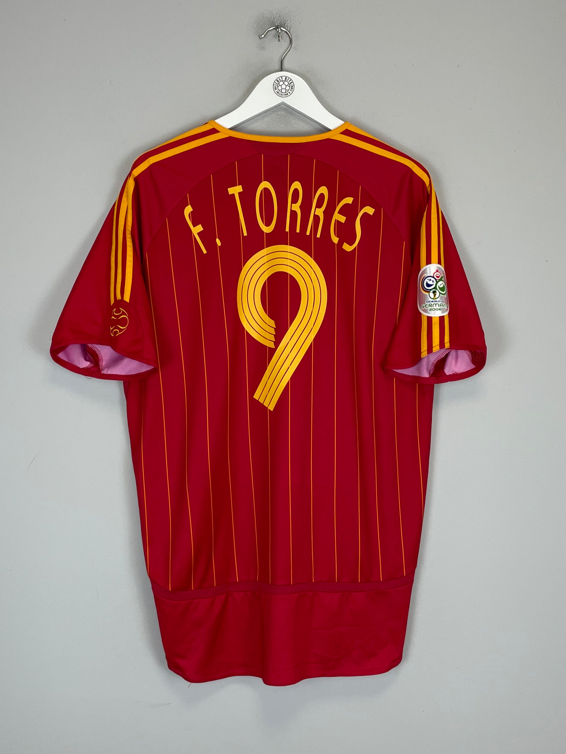 Shop 2006/08 SPAIN F.TORRES #9 HOME SHIRT (L) ADIDAS, classic football shirts, vintage football shirts & retro soccer jerseys at Cult Kits