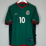 Shop 2002/03 MEXICO C.BLANCO #10 HOME SHIRT (M) ATLETICA, classic football shirts, vintage football shirts & retro soccer jerseys at Cult Kits