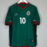 Shop 2002/03 MEXICO C.BLANCO #10 HOME SHIRT (M) ATLETICA, classic football shirts, vintage football shirts & retro soccer jerseys at Cult Kits