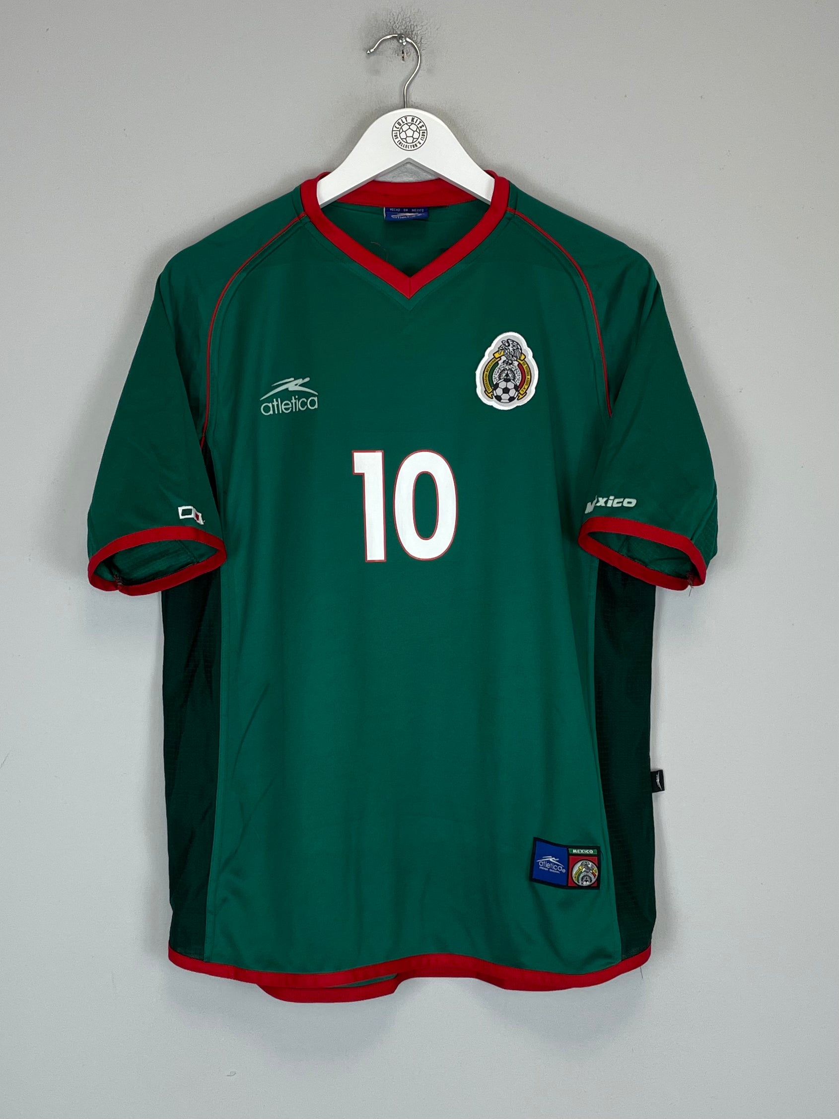Shop 2002/03 MEXICO C.BLANCO #10 HOME SHIRT (M) ATLETICA, classic football shirts, vintage football shirts & retro soccer jerseys at Cult Kits