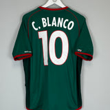 Shop 2002/03 MEXICO C.BLANCO #10 HOME SHIRT (M) ATLETICA, classic football shirts, vintage football shirts & retro soccer jerseys at Cult Kits