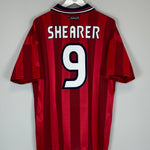 Shop 1997/99 ENGLAND SHEARER #9 AWAY SHIRT (L) UMBRO, classic football shirts, vintage football shirts & retro soccer jerseys at Cult Kits