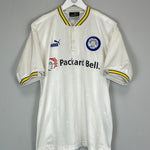 Shop 1996/98 LEEDS UNITED HASSELBAINK #9 HOME SHIRT (M) PUMA, classic football shirts, vintage football shirts & retro soccer jerseys at Cult Kits