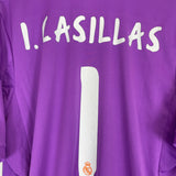 Shop 2013/14 REAL MADRID CASILLAS #1 GK SHIRT (XL) ADIDAS, classic football shirts, vintage football shirts & retro soccer jerseys at Cult Kits