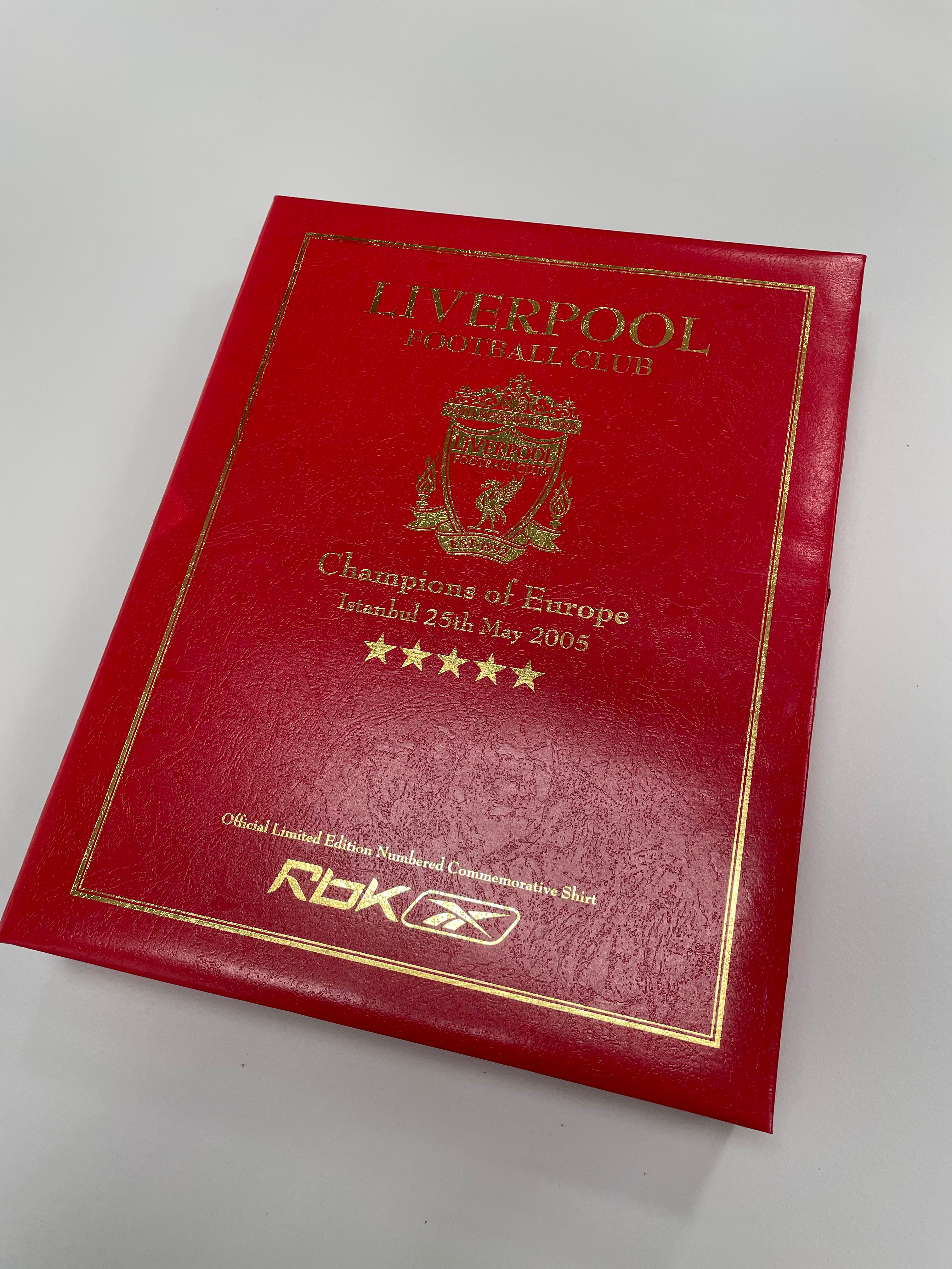 Shop 2005 LIVERPOOL C/L FINAL EDITION *BOXED* HOME SHIRT (M) REEBOK ISTANBUL, classic football shirts, vintage football shirts & retro soccer jerseys at Cult Kits