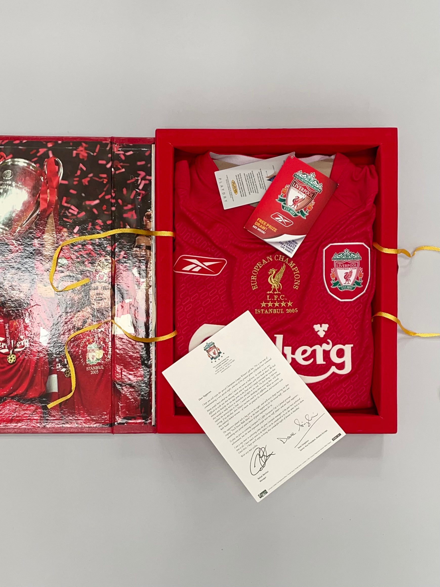 Shop 2005 LIVERPOOL C/L FINAL EDITION *BOXED* HOME SHIRT (M) REEBOK ISTANBUL, classic football shirts, vintage football shirts & retro soccer jerseys at Cult Kits