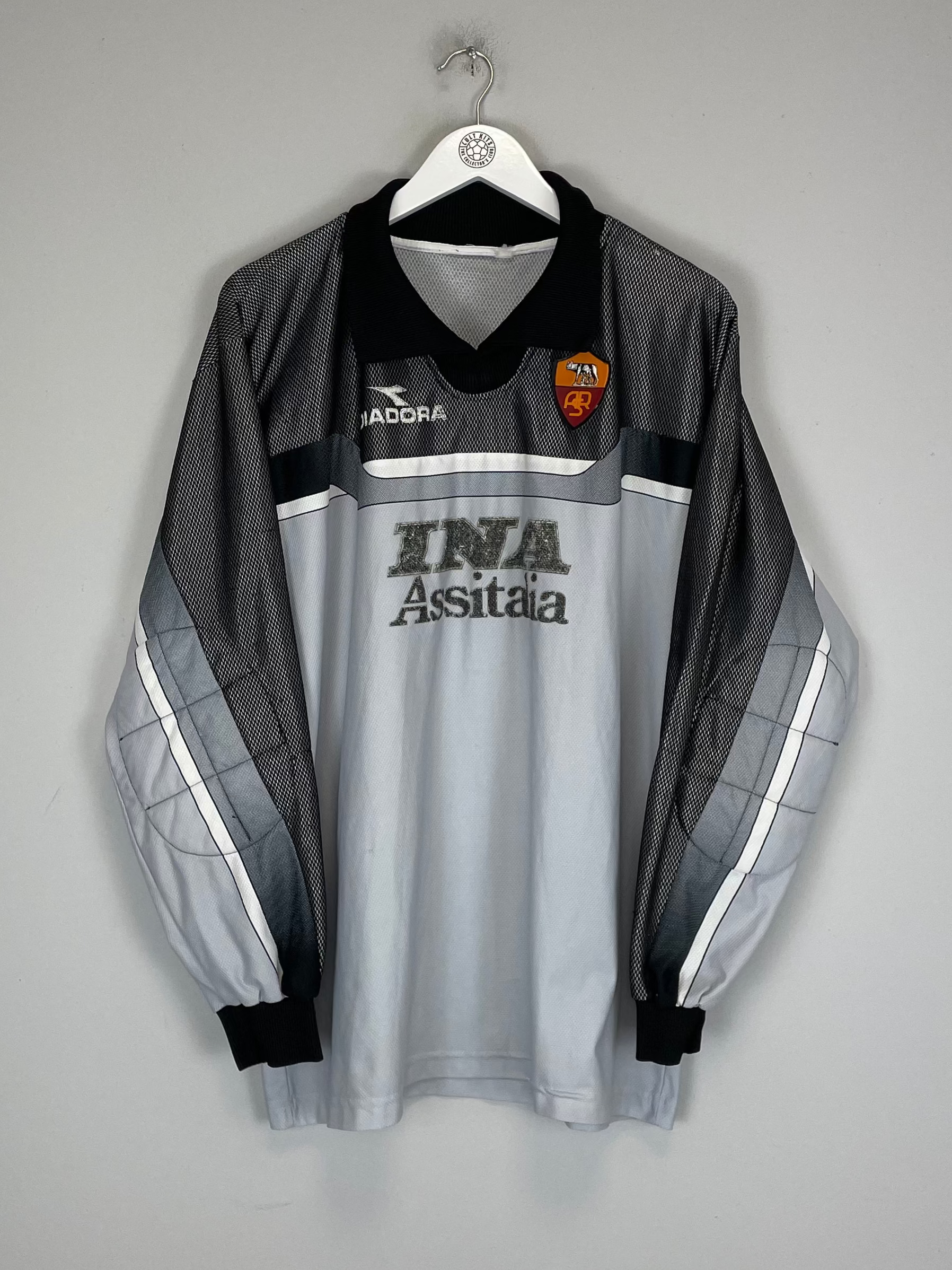 Shop 1999/00 ROMA GK SHIRT (XL) DIADORA, classic football shirts, vintage football shirts & retro soccer jerseys at Cult Kits