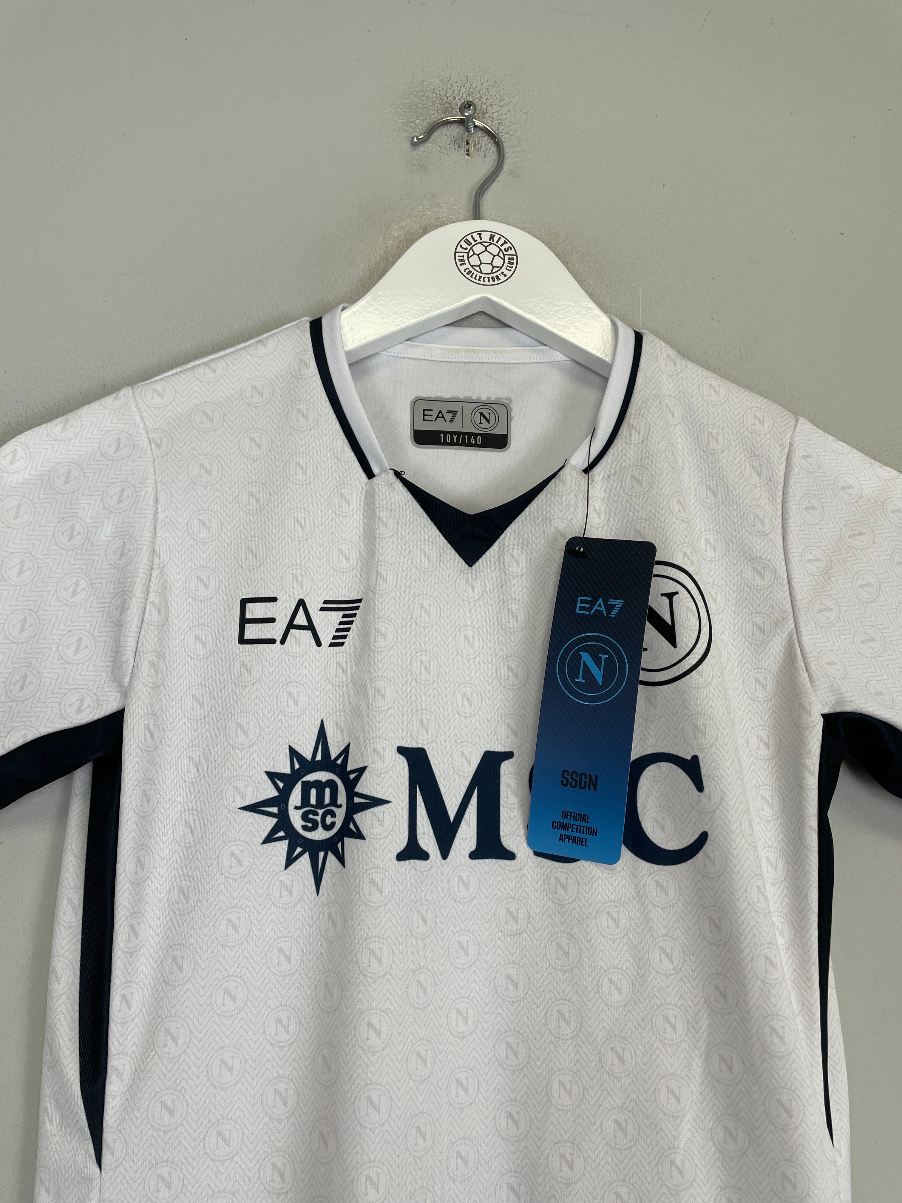 Shop 2024/25 Napoli *BNWT* Stadium Away Shirt (Kids - Multiple Sizes) EA7, classic football shirts, vintage football shirts & retro soccer jerseys at Cult Kits