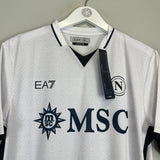 Shop 2024/25 Napoli *BNWT* Stadium Away Shirt (Multiple Sizes) EA7, classic football shirts, vintage football shirts & retro soccer jerseys at Cult Kits