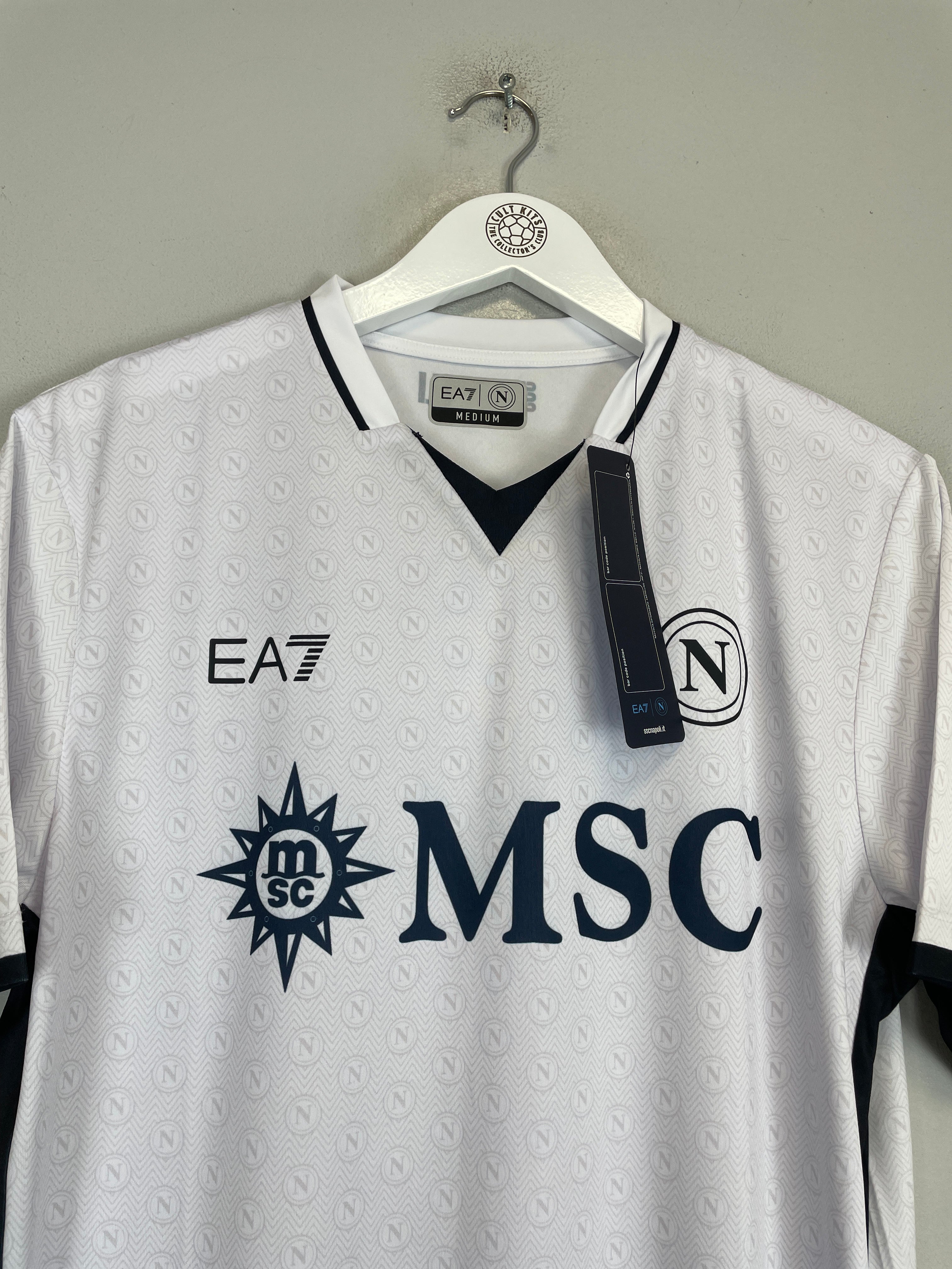 Shop 2024/25 Napoli *BNWT* Stadium Away Shirt (Multiple Sizes) EA7, classic football shirts, vintage football shirts & retro soccer jerseys at Cult Kits