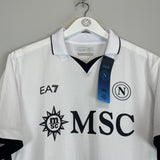 Shop 2024/25 Napoli *BNWT* Authentic Away Shirt (Multiple Sizes) EA7, classic football shirts, vintage football shirts & retro soccer jerseys at Cult Kits