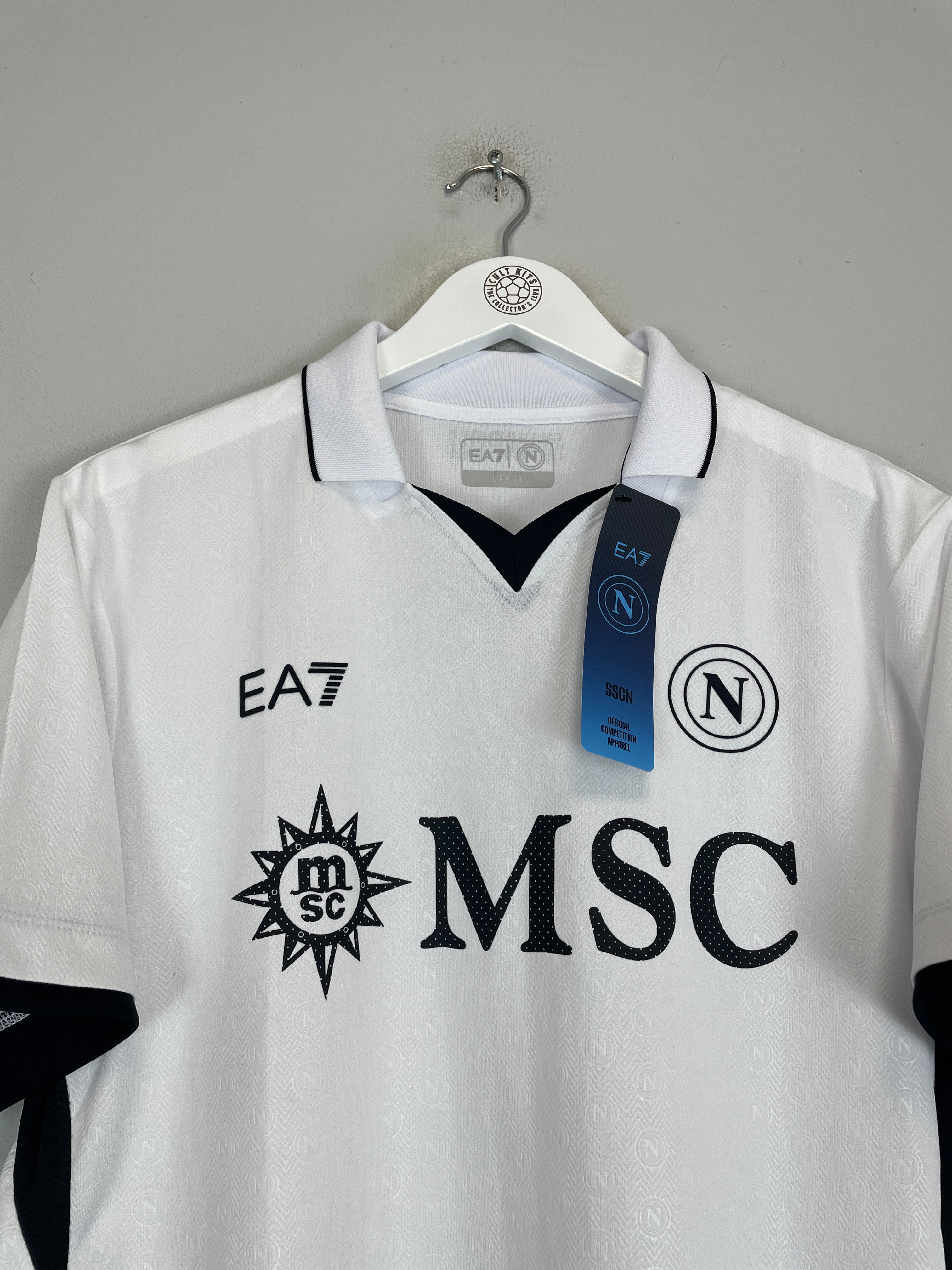 Shop 2024/25 Napoli *BNWT* Authentic Away Shirt (Multiple Sizes) EA7, classic football shirts, vintage football shirts & retro soccer jerseys at Cult Kits