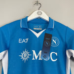 Shop 2024/25 Napoli *BNWT* Authentic Home Shirt (Multiple Sizes) EA7, classic football shirts, vintage football shirts & retro soccer jerseys at Cult Kits