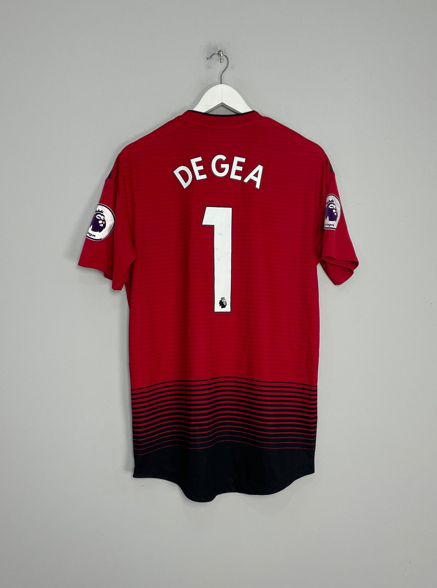 2018/19 MANCHESTER UNITED DE GEA #1 *AUTHENTIC* HOME SHIRT (L) ADIDAS
